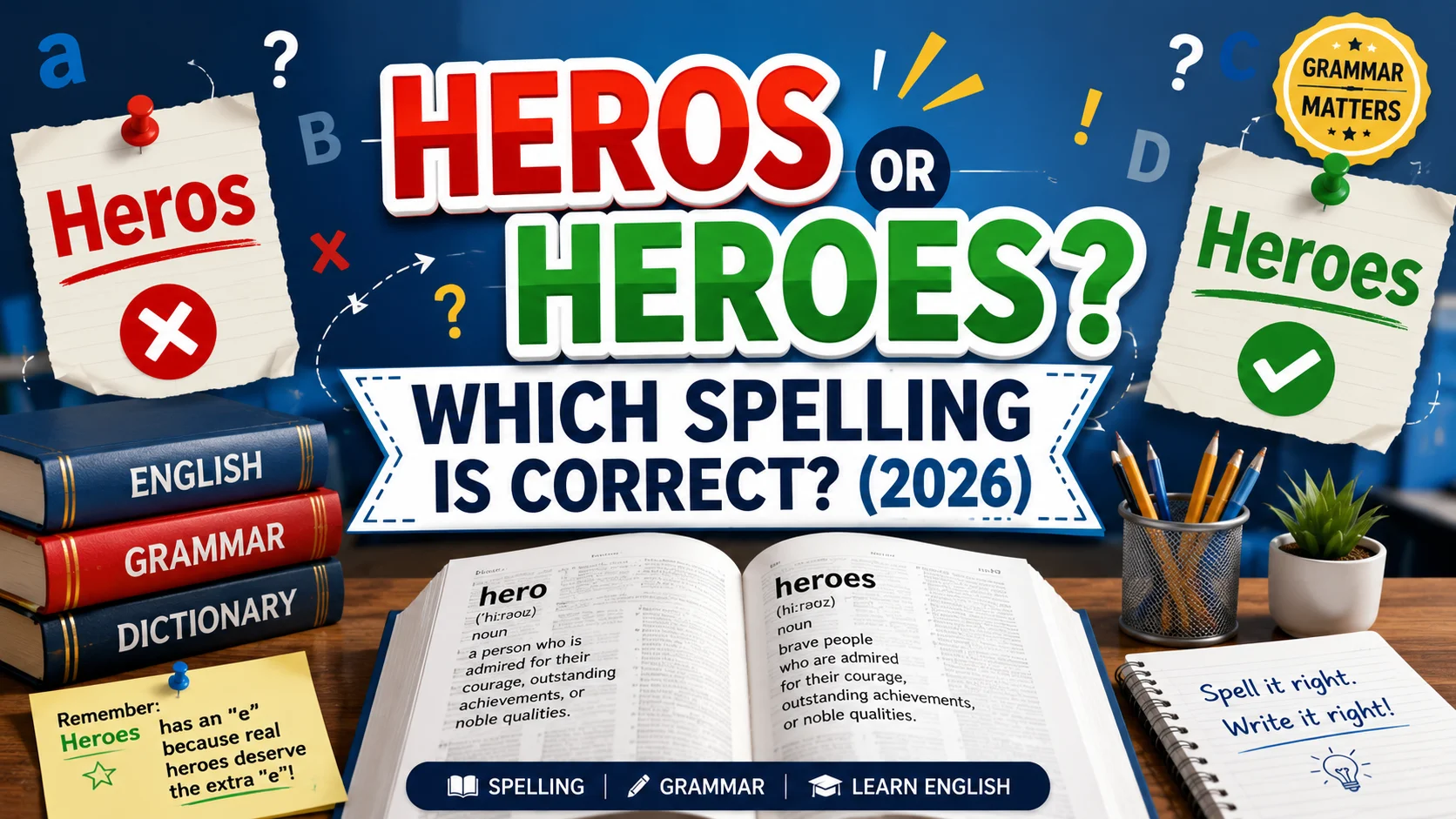 Heros or Heroes Which Spelling Is Correct (2026)