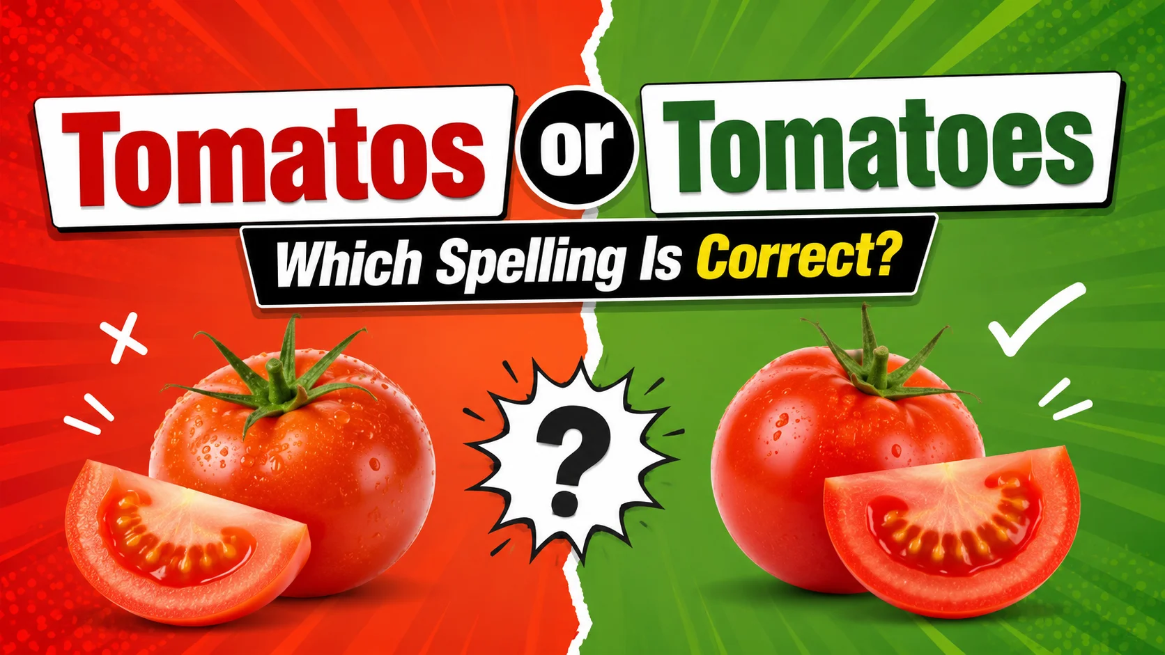 Tomatos or Tomatoes Which Spelling Is Correct