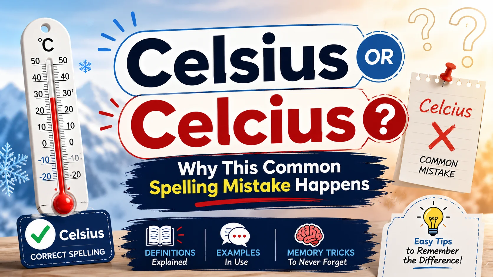 Celsius or Celcius Why This Common Spelling Mistake Happens