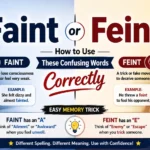 Faint or Feint How to Use These Confusing Words Correctly