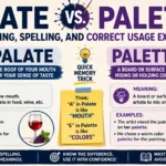 Palate vs Palette Meaning, Spelling and Correct Usage Explained