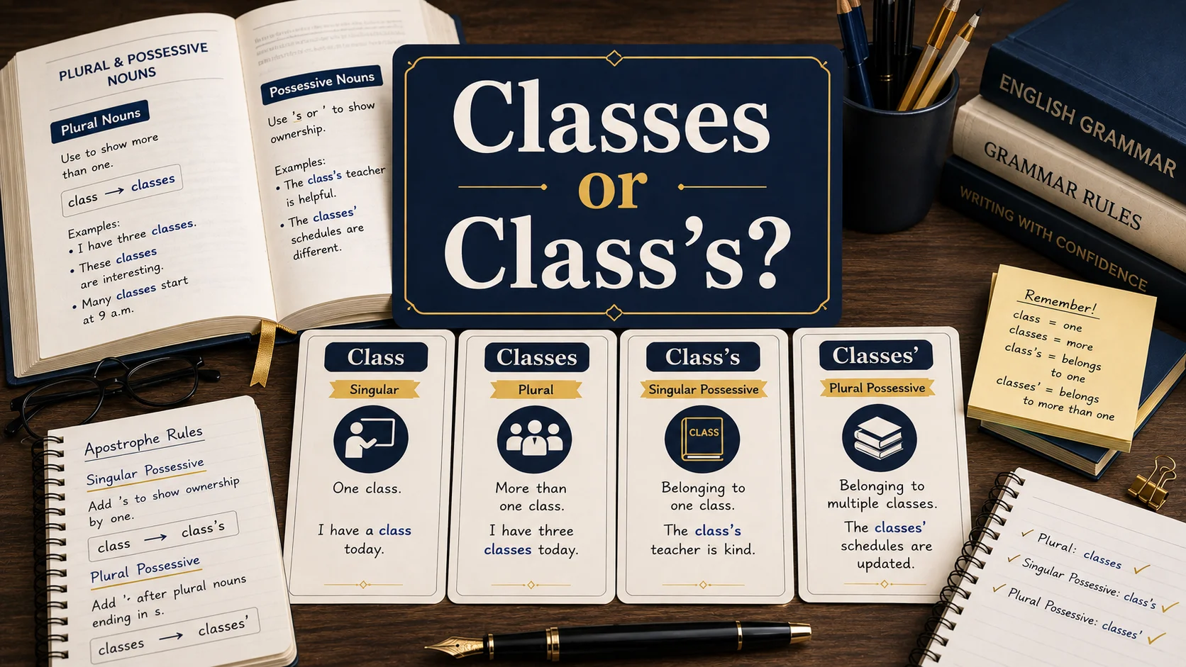 Classes or Class’s What’s the Difference and Which Is Correct