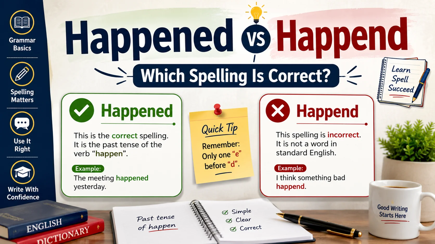 Happened vs Happend Which Spelling Is Correct