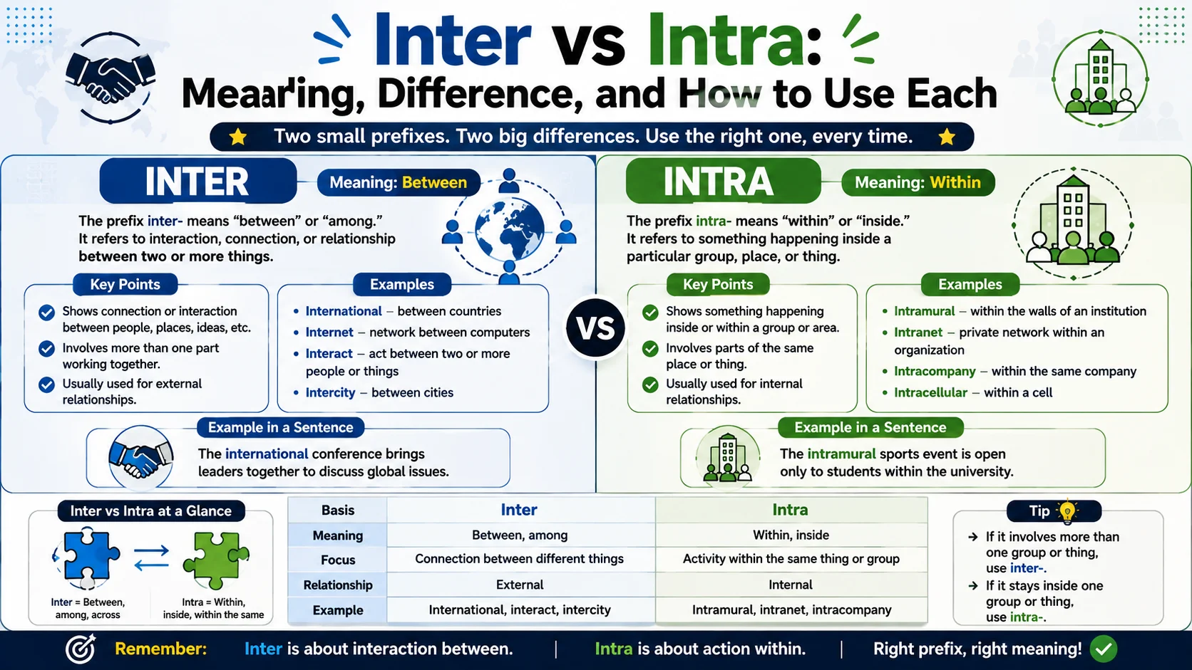 Inter vs Intra Meaning, Difference, and How to Use Each
