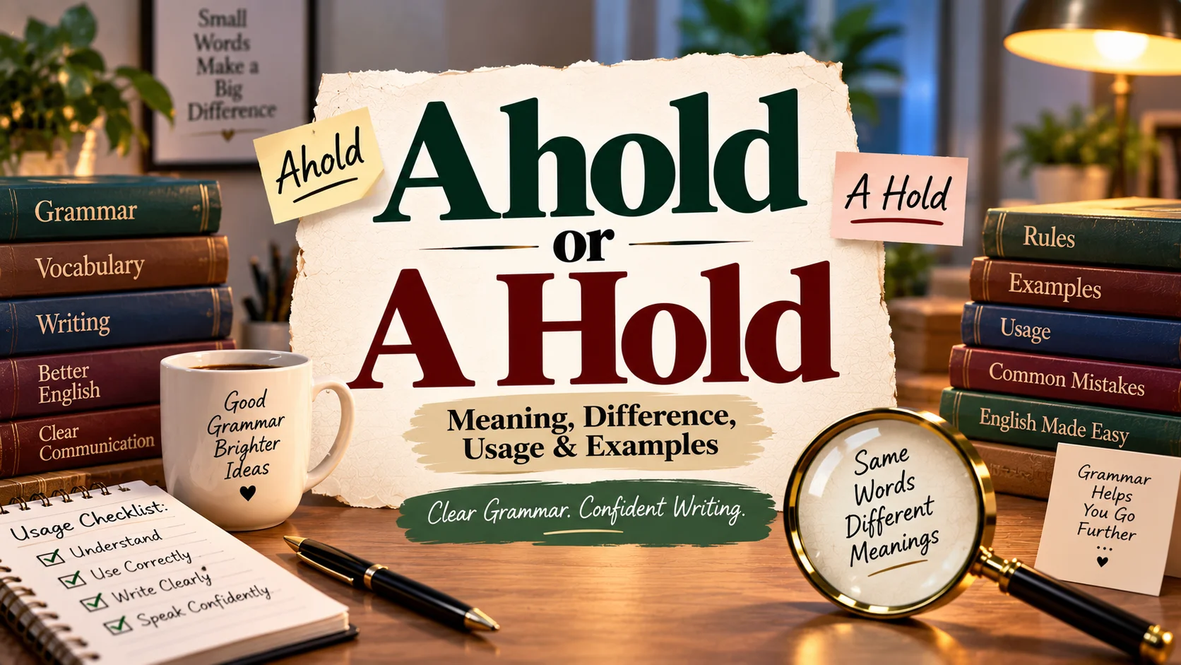 Ahold or A Hold Meaning, Difference, Usage & Examples