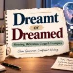 Dreamt or Dreamed Meaning, Difference, Usage & Examples
