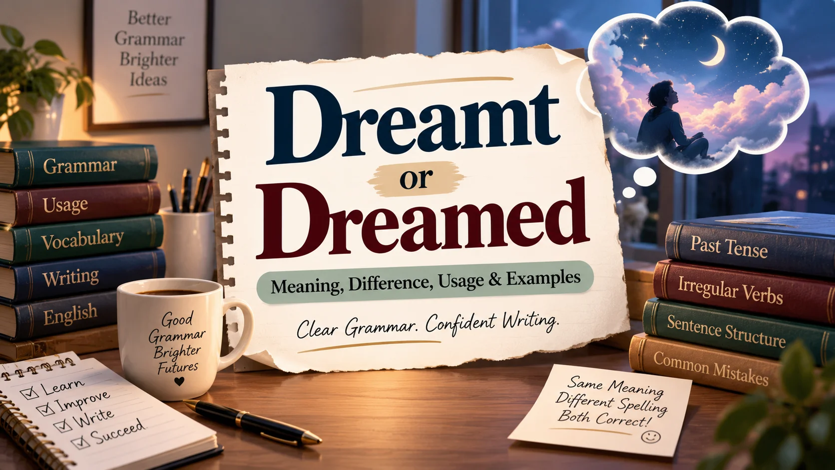 Dreamt or Dreamed Meaning, Difference, Usage & Examples