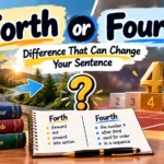 Forth or Fourth? Difference That Can Change Your Sentence