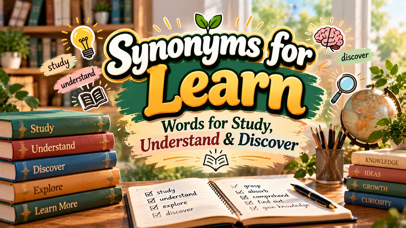 Synonyms for Learn Words for Study, Understand & Discover