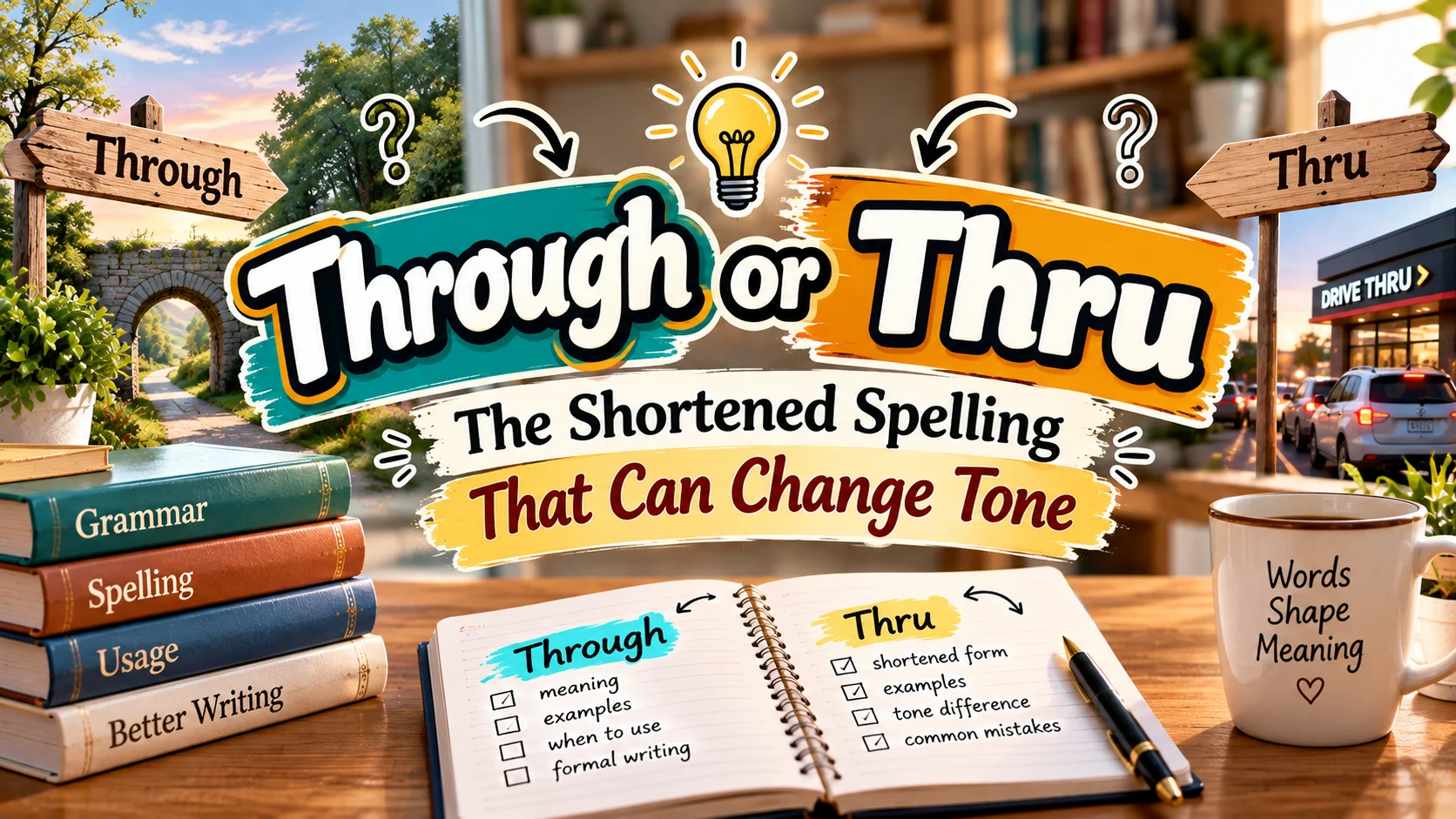 Through or Thru The Shortened Spelling That Can Change Tone