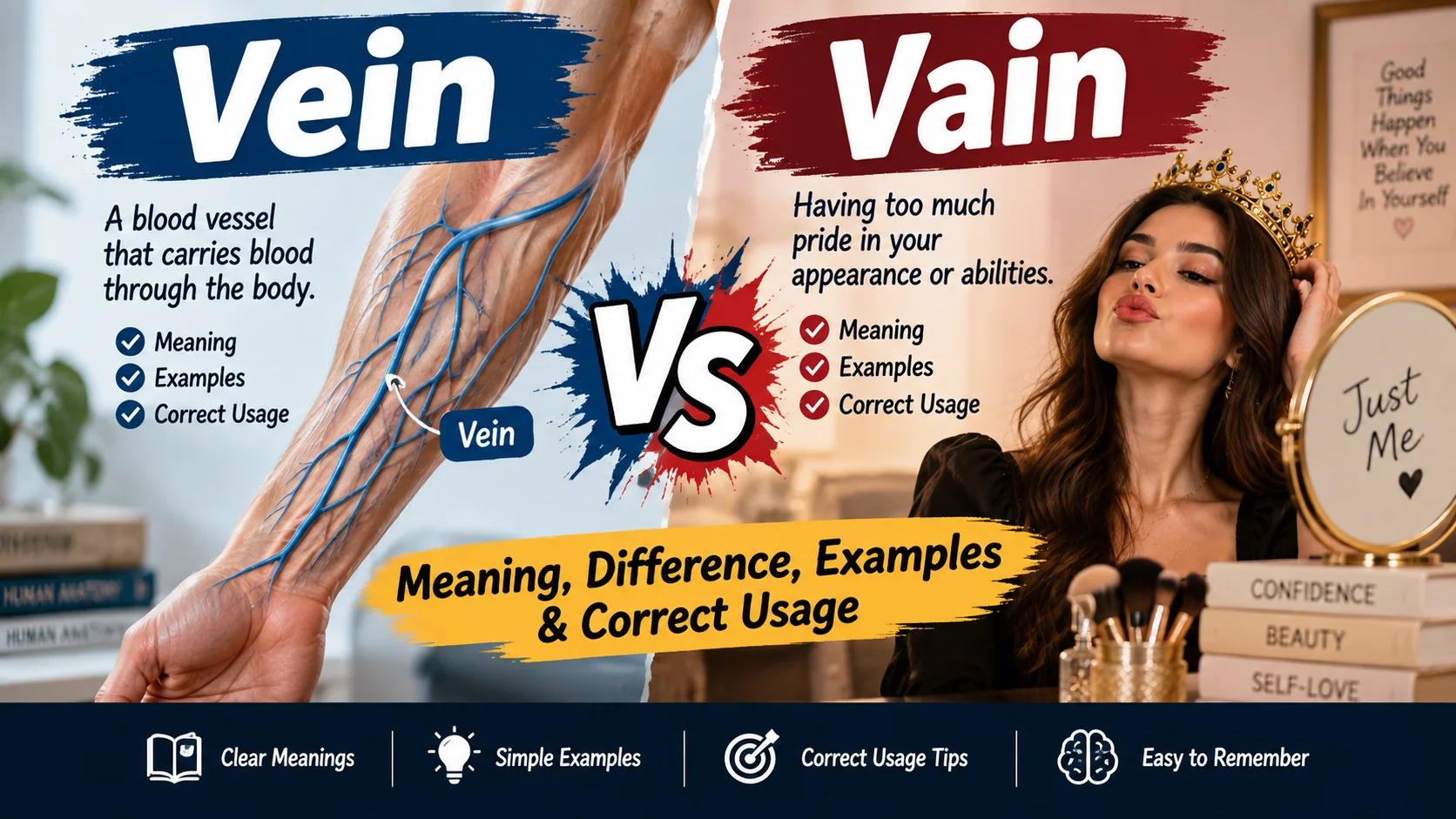 Vein vs Vain Meaning, Difference, Examples & Correct Usage
