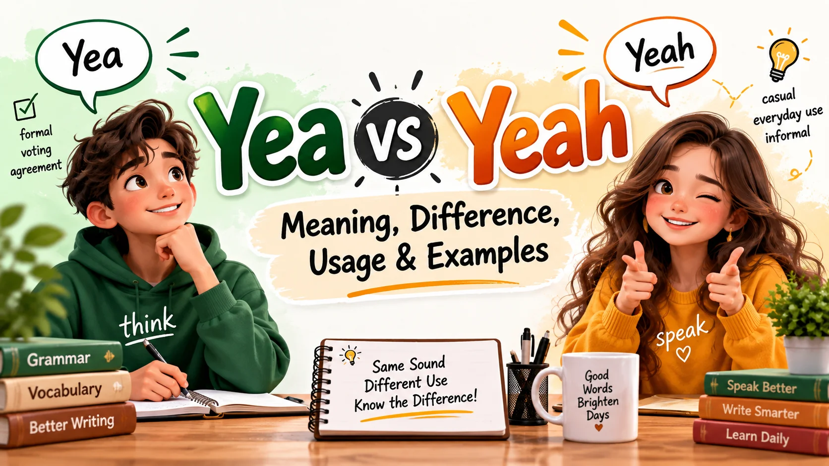Yea vs Yeah Meaning, Difference, Usage & Examples