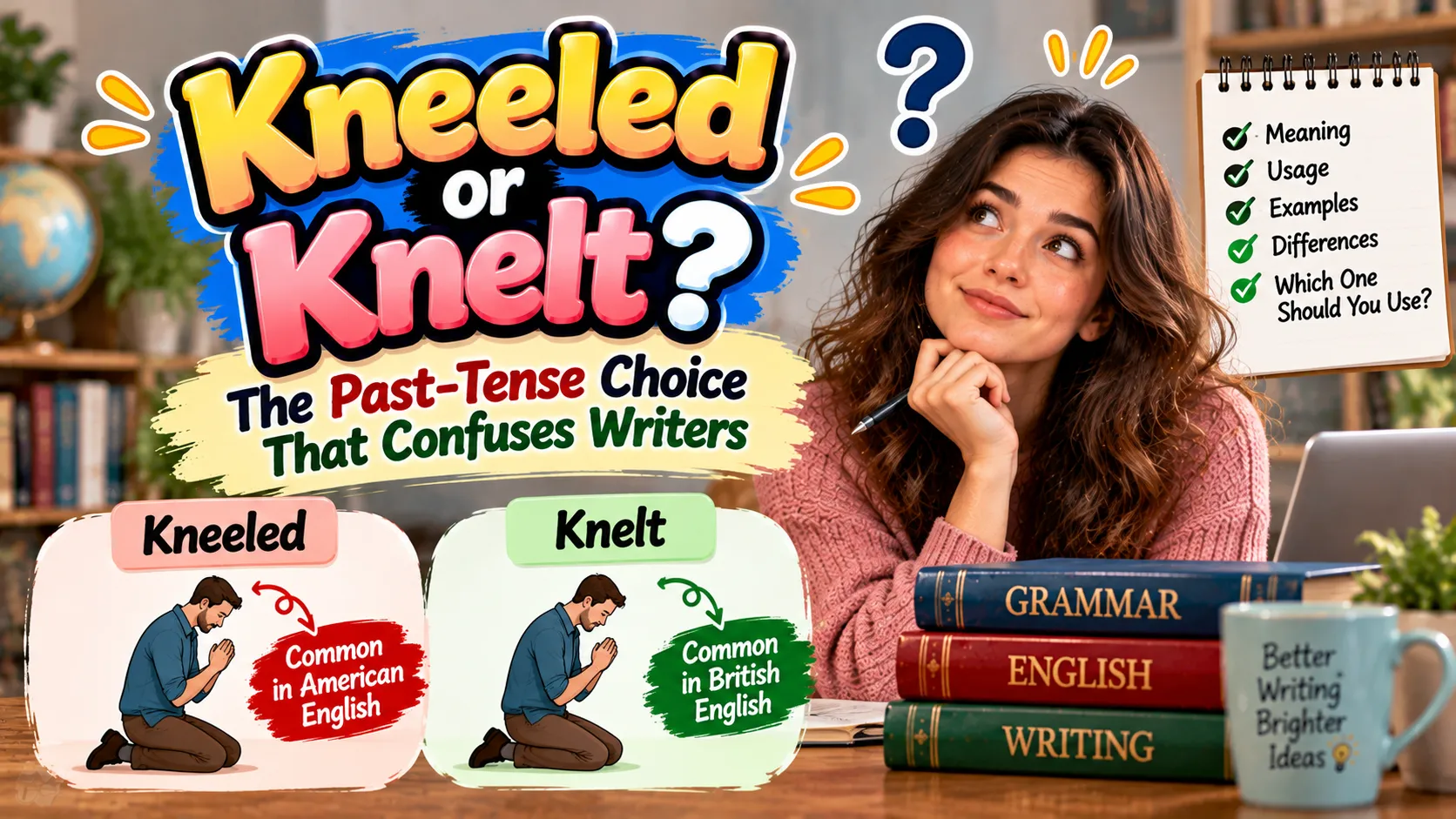 Kneeled or Knelt? The Past-Tense Choice That Confuses Writers