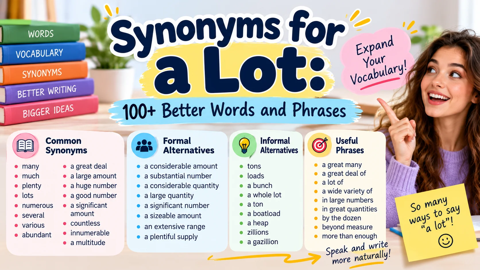 Synonyms for a Lot 100+ Better Words and Phrases