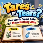 Tares or Tears? Two Words Sound Alike but Mean Nothing Alike